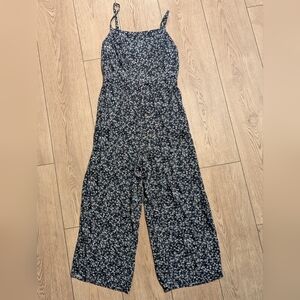 Floral Black Jumpsuit